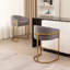 Johnnice 68.6cm Velvet Upholstered Bar Stool with Gold Frame-1969563893