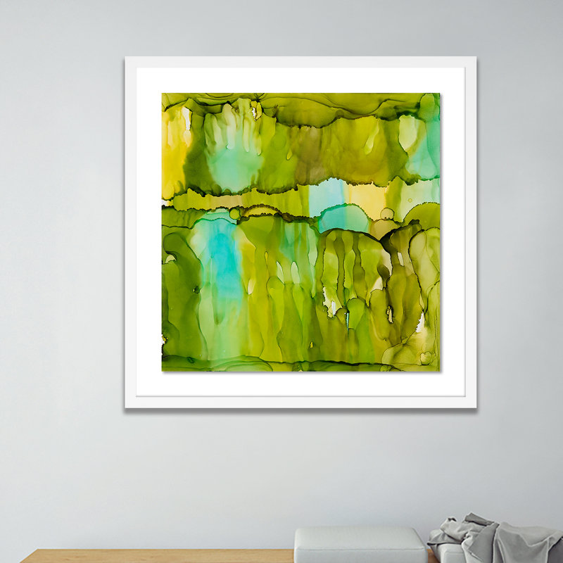 Rewriting The Path III Print by Julie Pelaez, 24" H x 24" W x 1.5" D, White