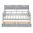 Twin Daybed, Gray - Strong Wood Slat Build, Bedside Storage & Functional Design Daybed In Supported Frame, Shelf Drawers For Utility-355514893-355514892