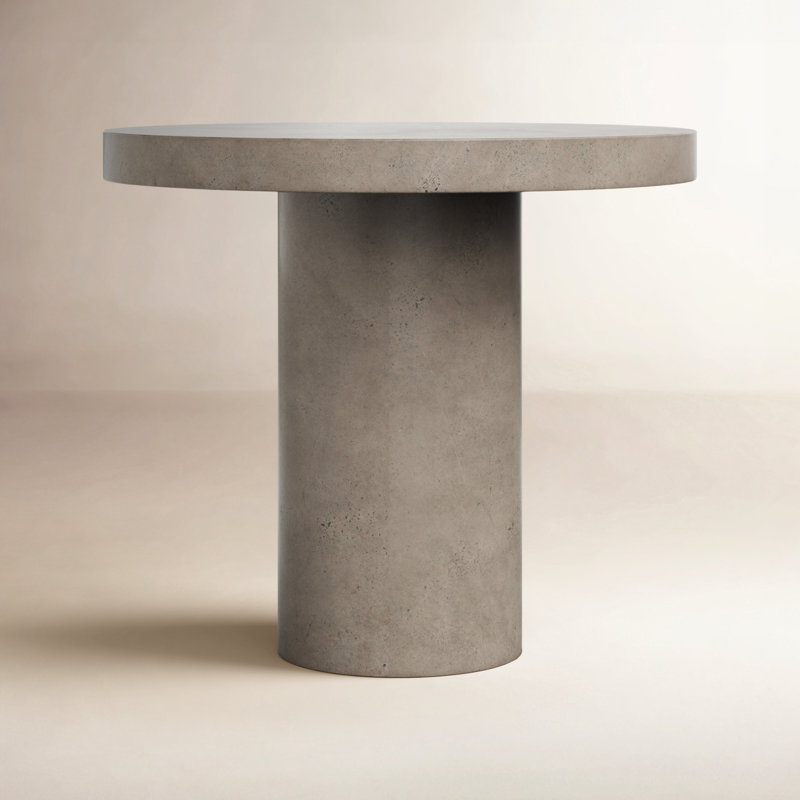 Table de salle à manger Kareen, Gris foncé, Table de bar (hauteur 41,75 po), Rond 47,25 po