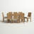 Marina 9 Piece Outdoor Patio Teak Dining Set