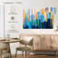 Pastel et lignes abstraites bleues-108908158