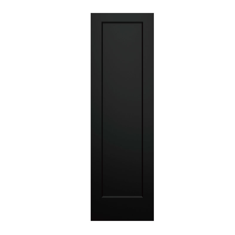 Panneau de porte moulé 24 x 80 po, 24 po x 80 po , Noir