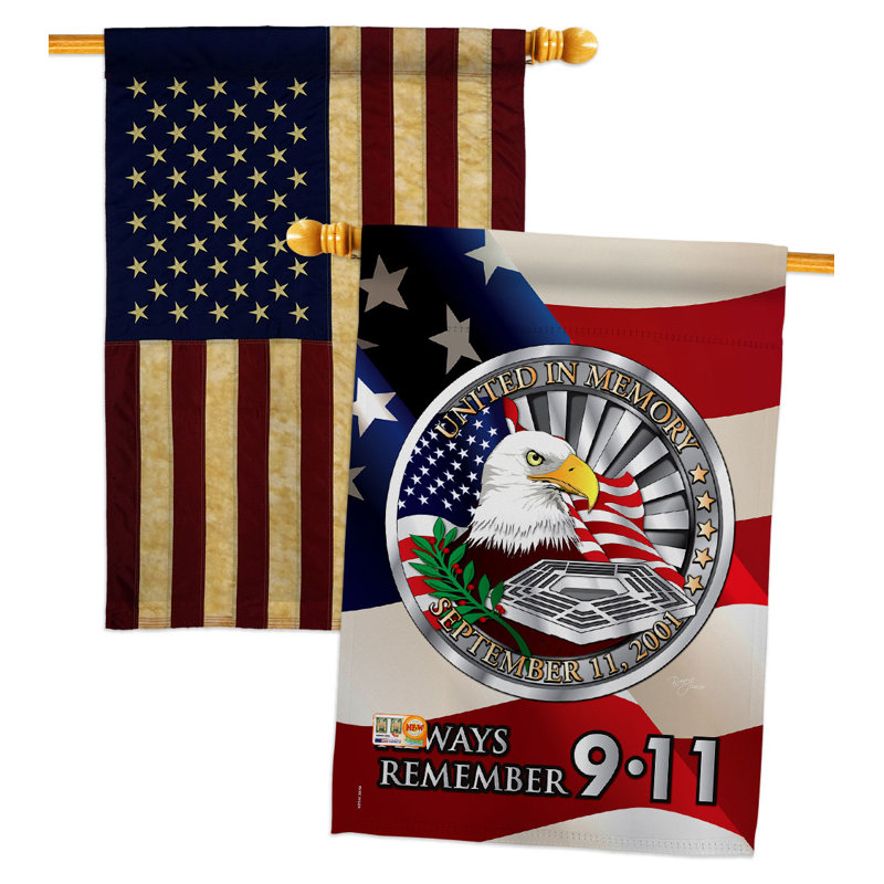 Double Sided 40'' H x 28'' W Polyester House Flag