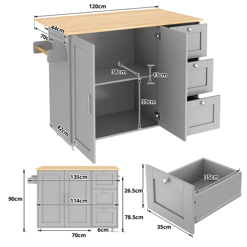 Wood Kitchen Island
