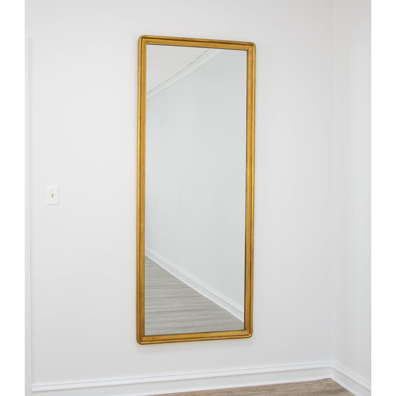 Sana Flat Wall Mirror, Gold Leaf