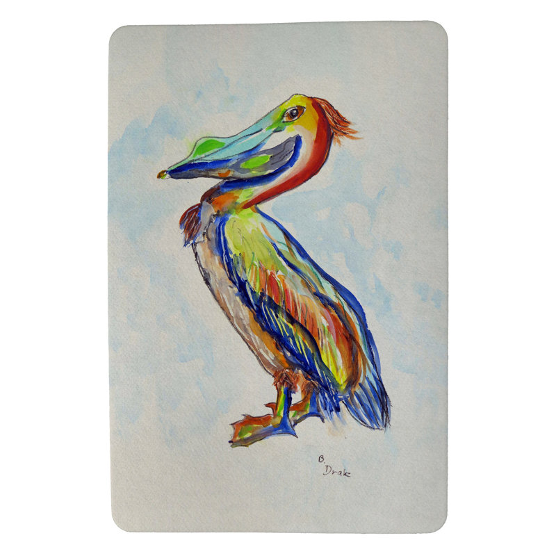 Tapis d'extérieur antidérapant de 26 po x 18 po Sylvester Pelican