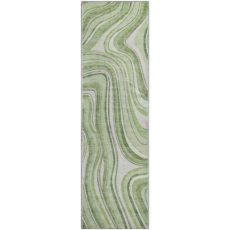 Premium Machine Washable Prisco Aloe Rug