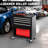 Rolling 4 Tool Chest - Strong Steel For Organizing Tools In Garages, Warehouses, Workshops, Repair Shops Black Color Cabinet Suitable