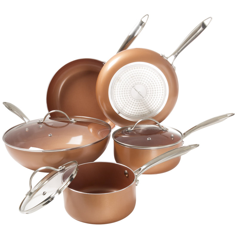 8 - Piece Non-Stick Aluminum Cookware Set