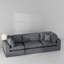 Canapé modulaire rembourré 3 pièces Jossa-1663001311