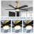Damecia 52'' Ceiling Fan with LED Lights-1444270900