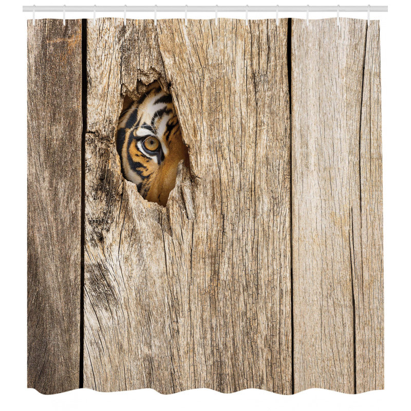 Shower Curtain with Hooks Included, 70" H x 69" W