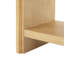 Console cannelée de 55 pouces avec tiroirs à fermeture en douceur et plateau en bois massif - Table d'entrée en pin naturel
