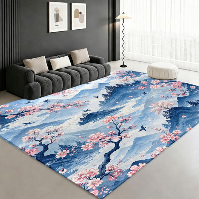 Tapis japonais Cherry Blossom Mountain
