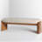 Modern Style Wood Upholstered Bedroom and Entryway Fabric Long Bench-111875129