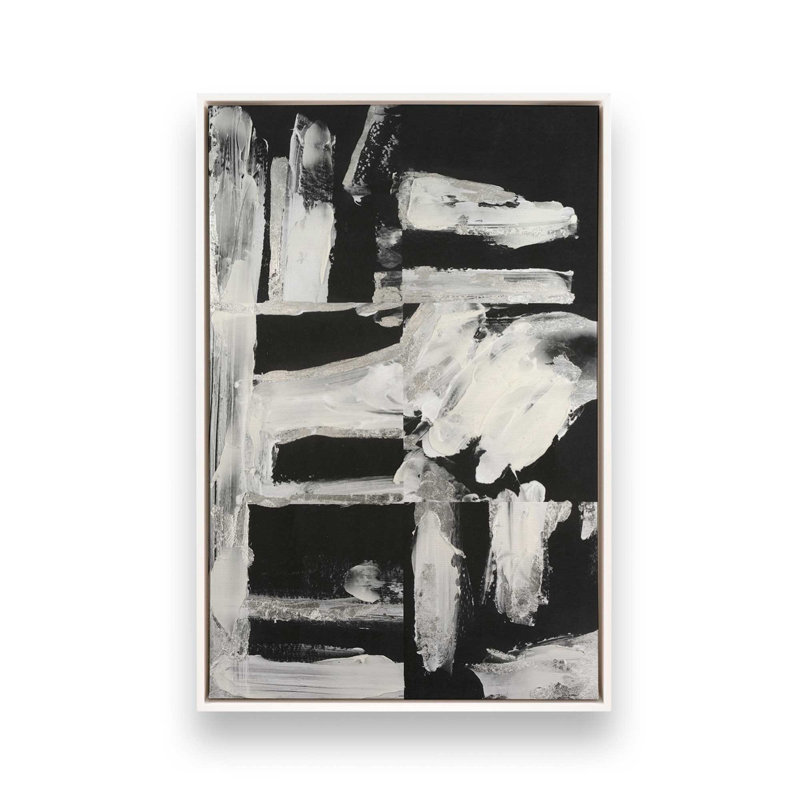 «Structural Dissonance I» par Melissa Wang, reproduction d'art sur toile, H 36 po x l 24 po, Blanc