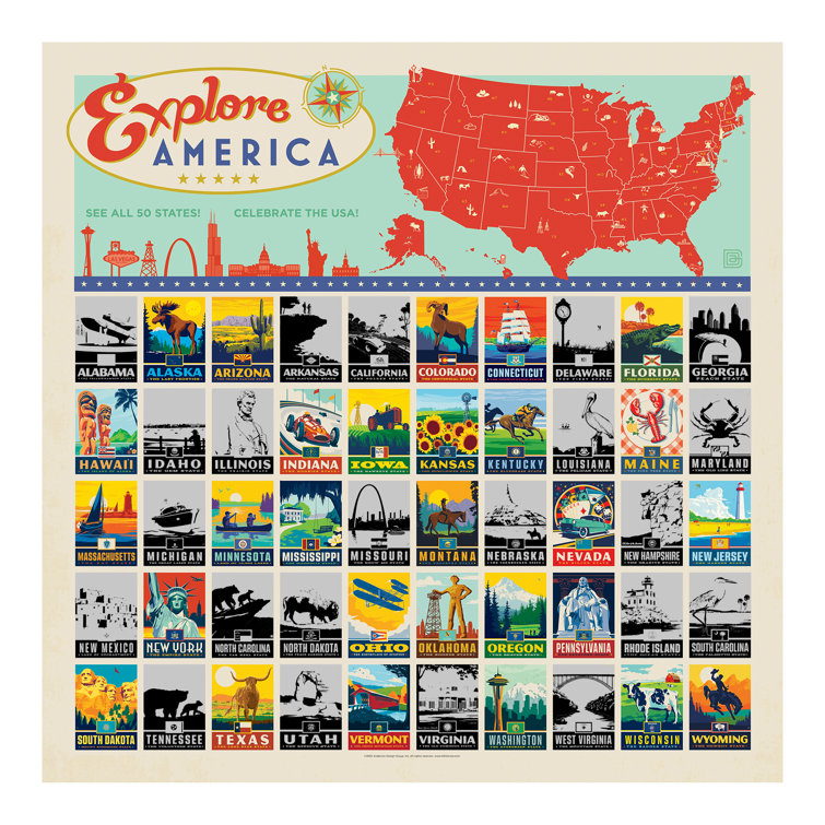 National Park Scratch Off Poster, Scratchable List of 50 States Across USA Trinx