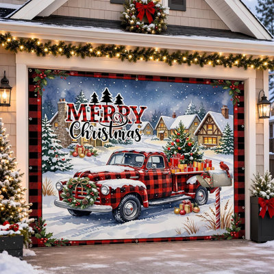 Camion de Noël 7 x 8 pi