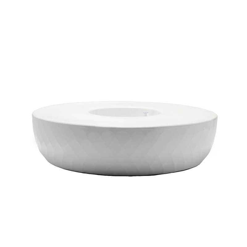 Banc pour arbre en plastique Vases Island, Blanc