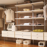Aura 222.5cm - 282.5cm Closet System (Can Be Cut To Fit)