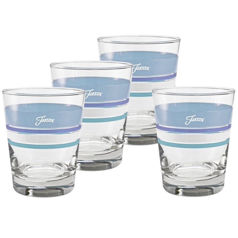 Verre bordeaux Fiesta Coastal Blues , Verre DOF 15 onces