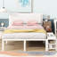 Lit plateforme Azariah avec tablettes de rangement à 2 niveaux et armoire de rangement en bois-125986677