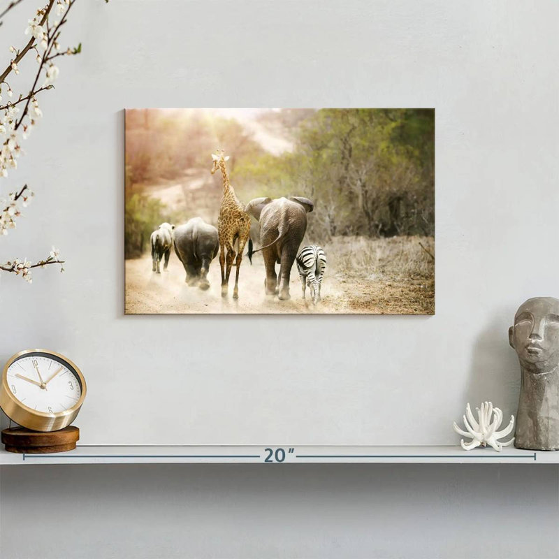 Safari Brampt Friends, 8" H x 12" W