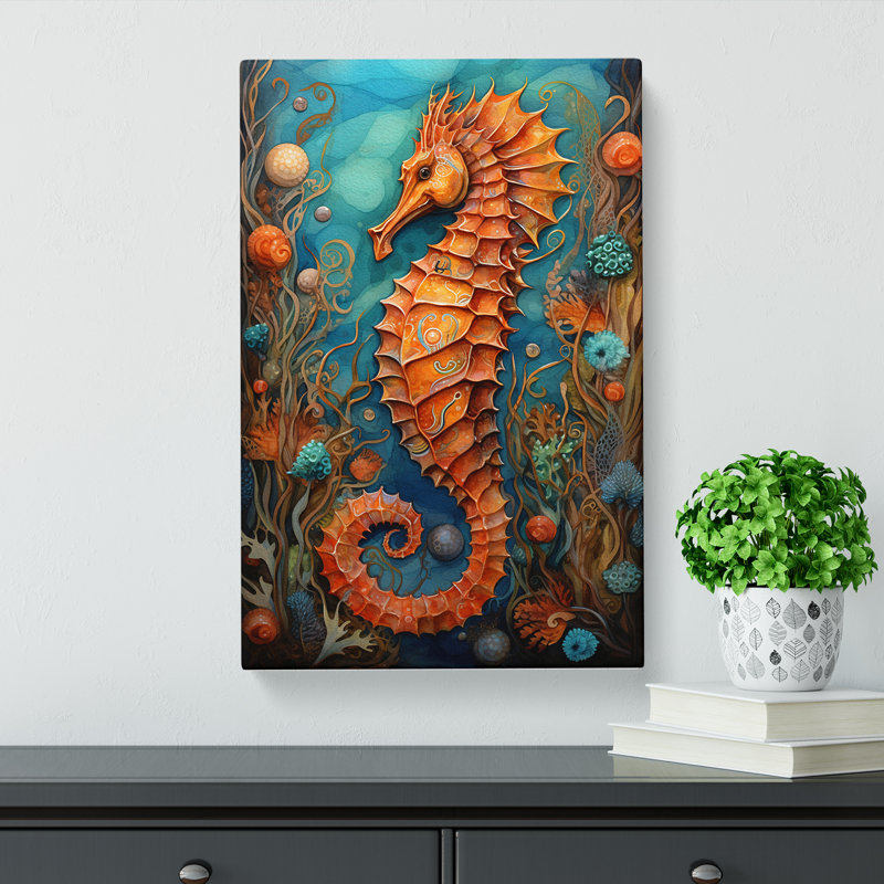 Seahorse - Print, 60cm H x 40cm W x 3cm D