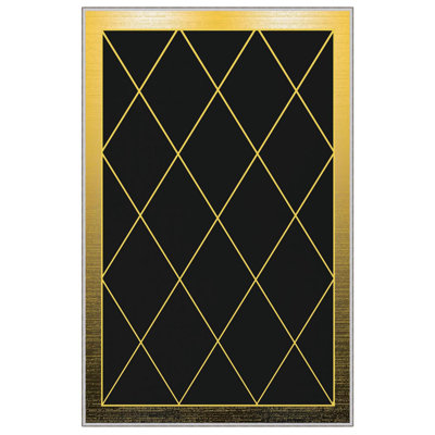Luxurious Woven Area Rug, 100% Polyester, 23.6 x 39.4 inches | 650 g/m², 0.3 in Pile Height | Antibacterial, Non-Slip PVC Dot Underside, Machine Washable | 3D Digital Printing, Perfect for Living Room & Bedroom Decor