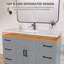 48 po X P 22 po Dessus de meuble-lavabo rectangulaire en pierre D