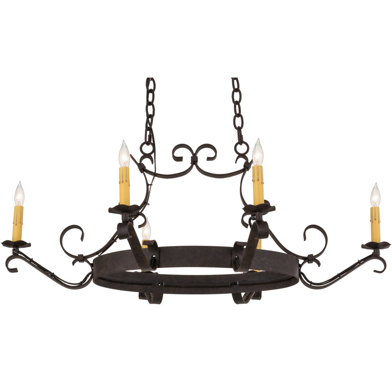Greenbriar Oak 6 - Light Chandelier