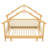 Wood Treehouse bed with Soft Cushion Rails-2082651053