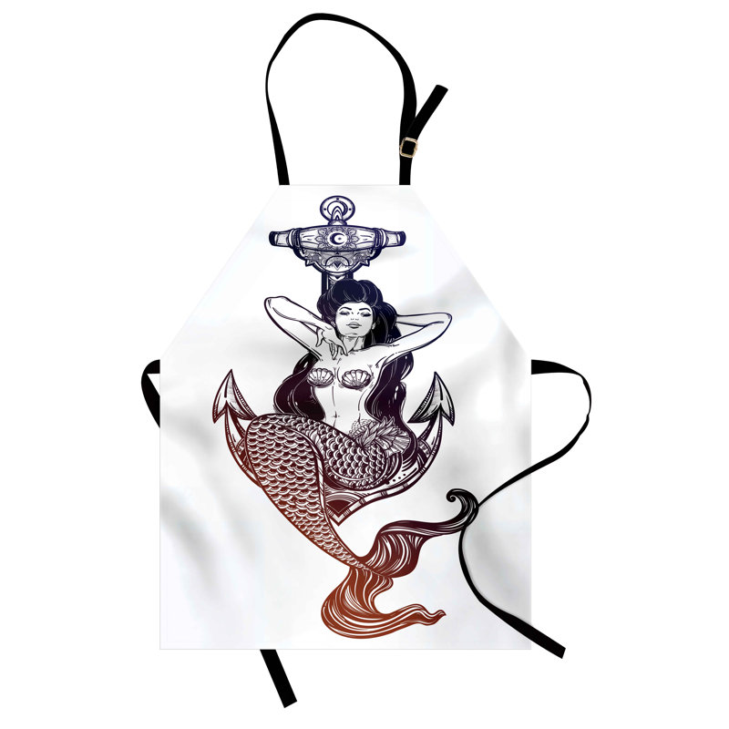 No Pattern Bib Apron