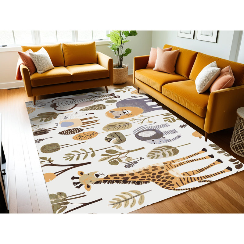 Tapis pour enfants East Urban Home, Rectangle 4pi x 6 pi