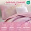 Ensemble de courtepointe 3 pièces TG / TG avec coussin décoratif, rose-133948818