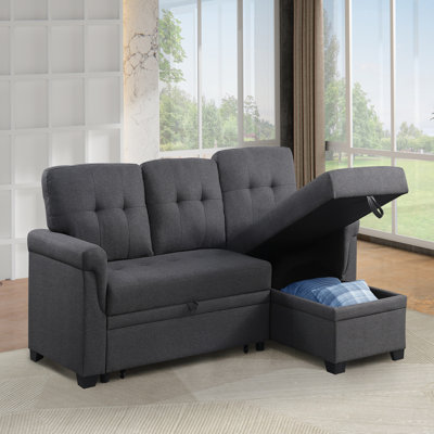 Modern Nest L-Shaped Lounger with Hidden Storage and Plush Comfort, Perfect for Living Room Corners