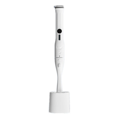 Electric Toilet Brush And Holder Set,?Replaceable Head, Disposable Brush, Recoverable Bristle,White