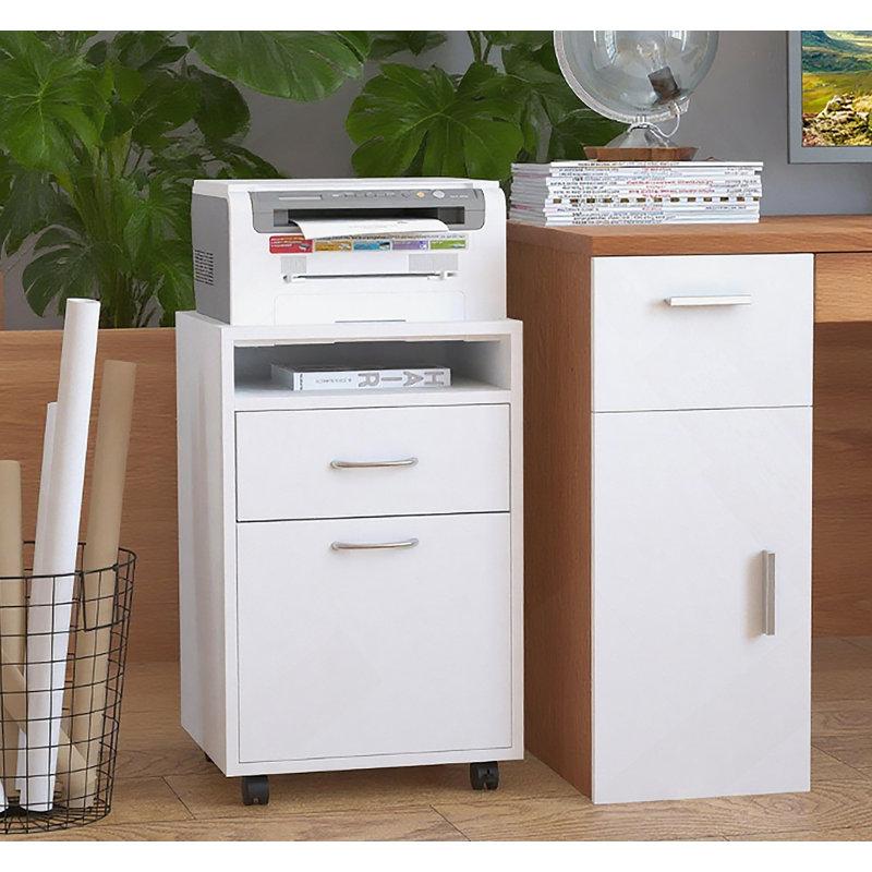 Organisateur de rangement mobile, Blanc