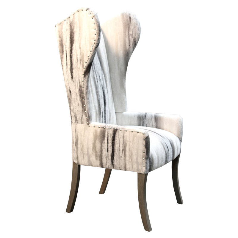 Fauteuil à oreilles en polyester de 21 po de largeur Solen