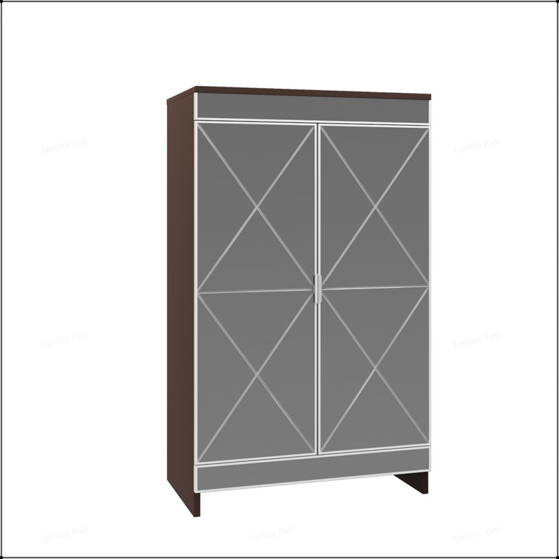 Elegant Mirrored Shoe Storage Cabinet with Modern Design and Practical Features, Perfect for Organized and Stylish Living Spaces
