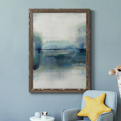 Indigo Meadow - peinture sur toile encadrée