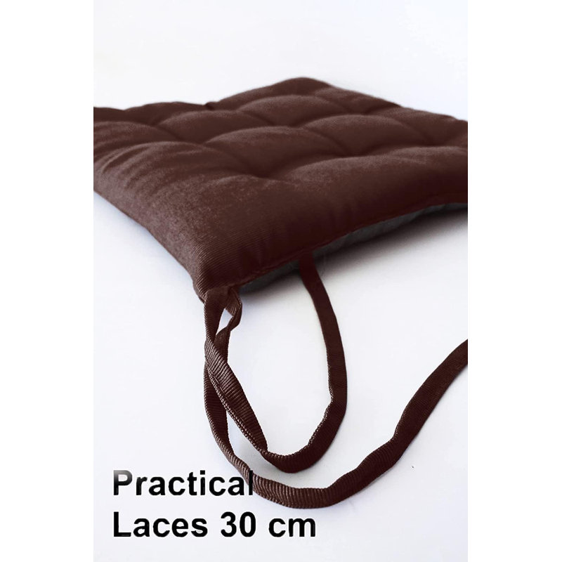 Garden Seat Cushion, Dark Brown