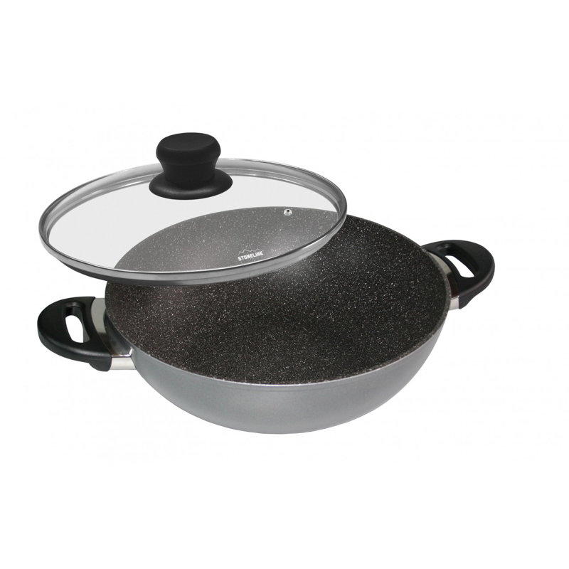 Stoneline Non-Stick Aluminum Wok with Lid