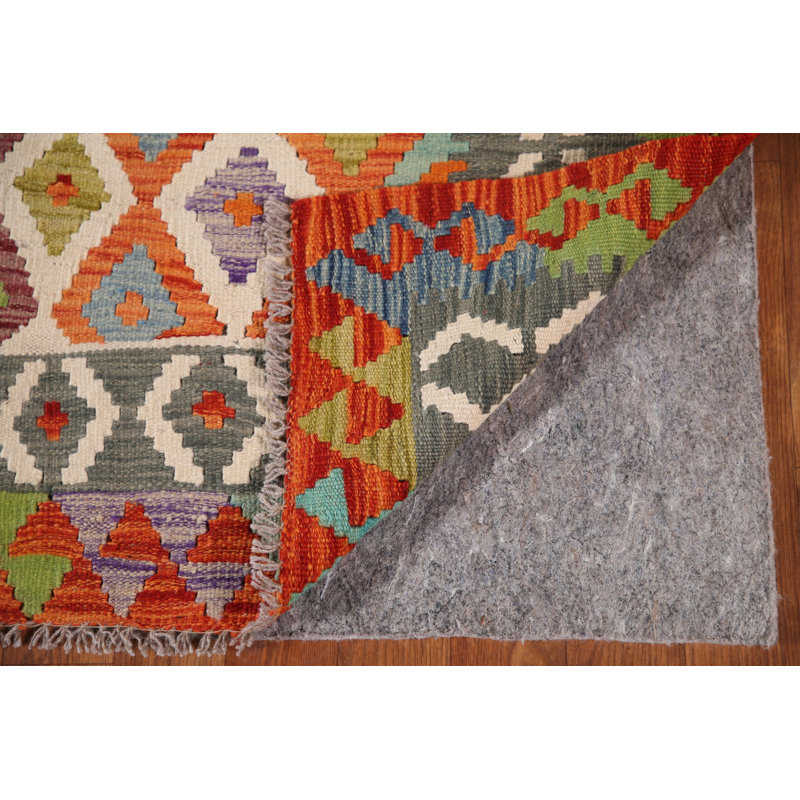Tapis décoratif multicolore kilim oriental 4 x 6