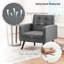 Fauteuil en simili cuir avec pieds en bois massif Bakhyt-580060626