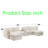 Modular Sectional Sofa With Usb Charging,Reversible Console With Flip-Top Storage, Movable Ottomans, Cloud Pure Foam Cushions, Hidden Cup Holder & Wooden Shelf-1780541803