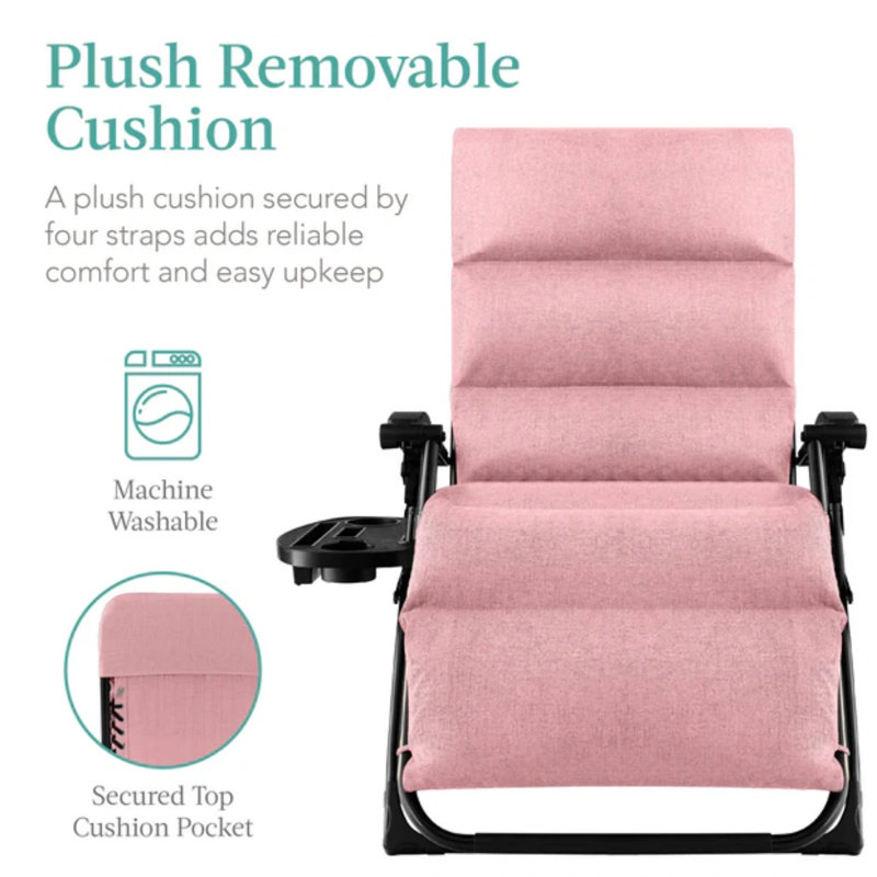 Oversized Zero Gravity Chair, Pink