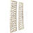 Gold Aluminum Metal Abstract Cutouts Home Wall Decor, Set of 2 7"W, 22"H