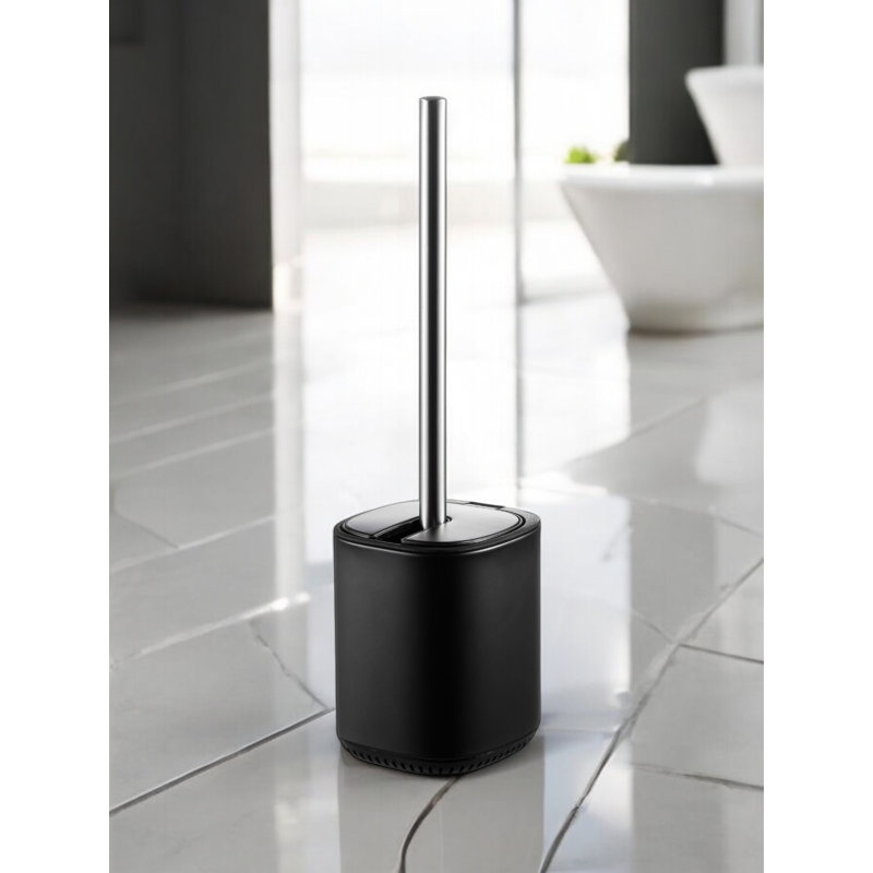 Free Standing Toilet Paper Holder, Matte Black
